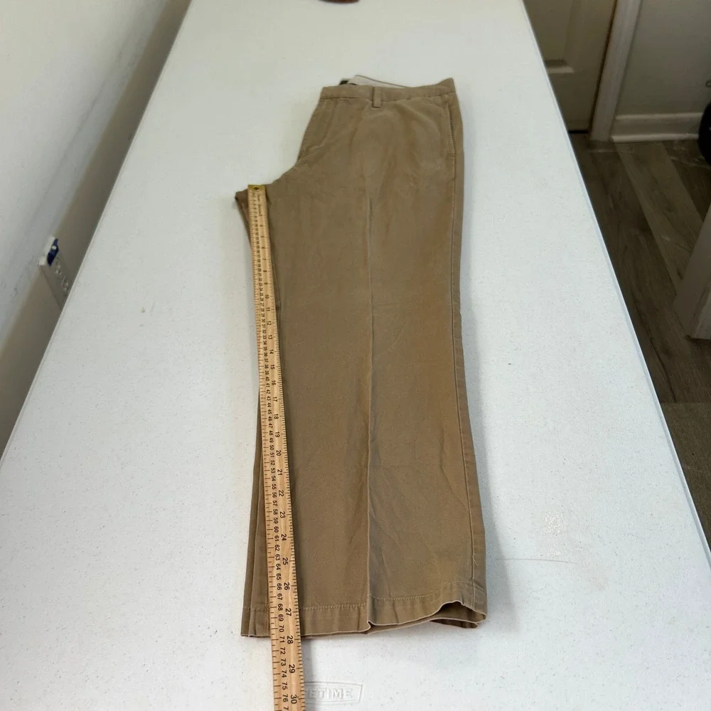 Banana Republic Gavin Chino Mens 36x30 Khaki Tan Straight Leg Cotton Pants 6733